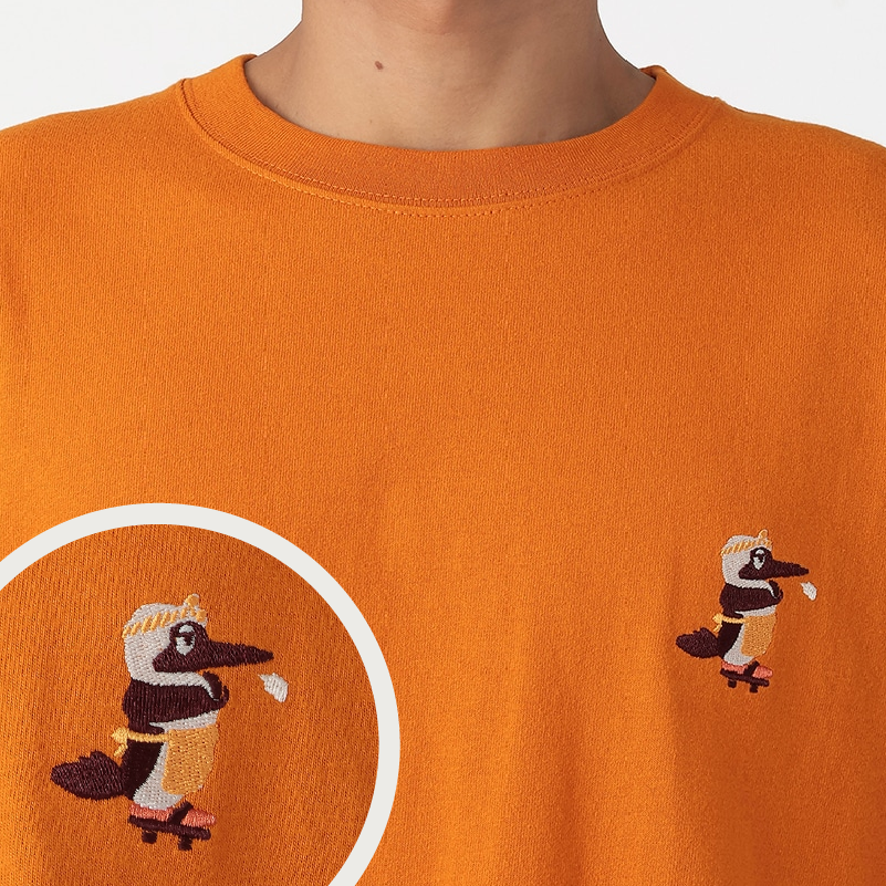 AKAASHI SAKABA BRUSHED L_S T-SHIRT MS (OVERSIZED)